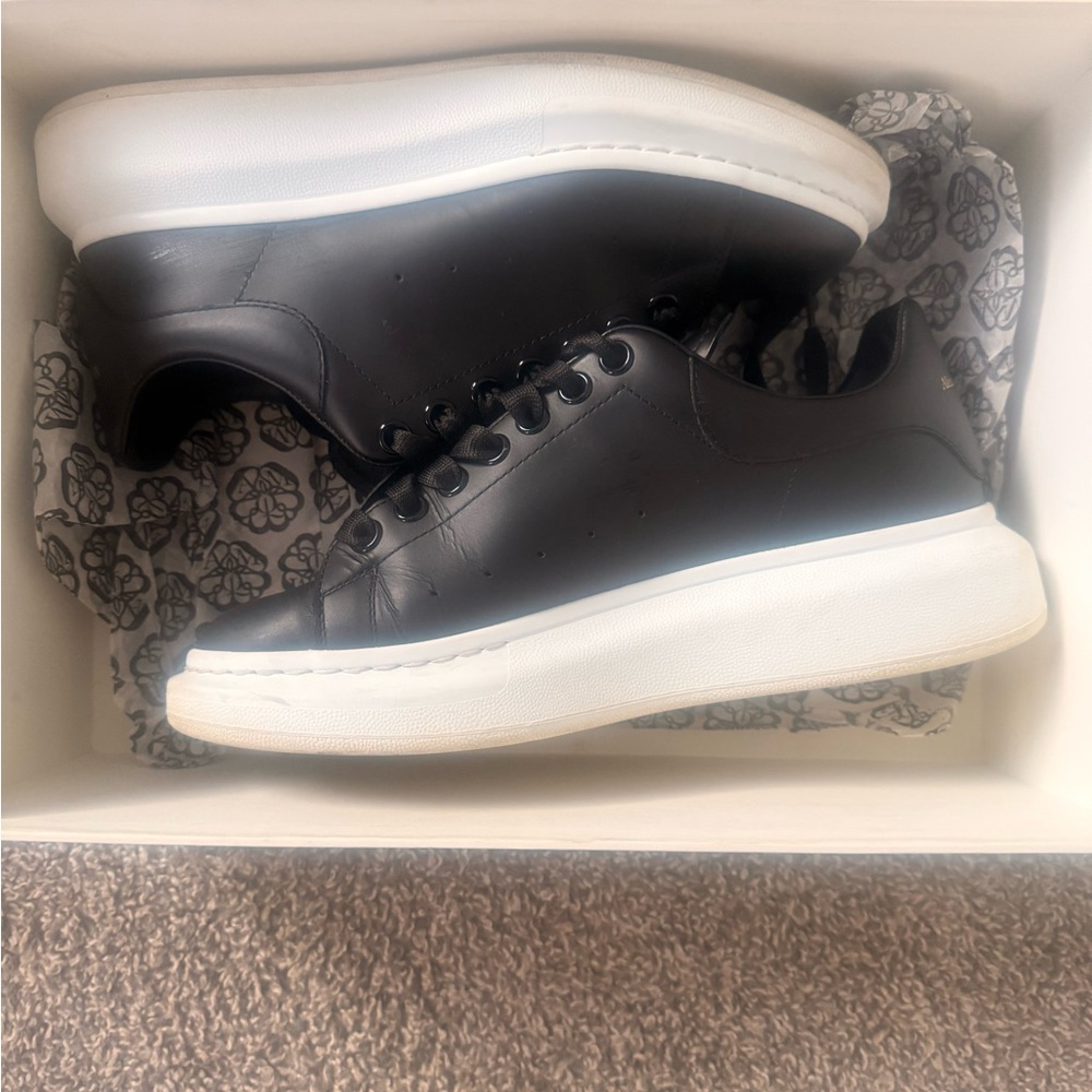 Alexander McQueen Black and White Men's Sneakers